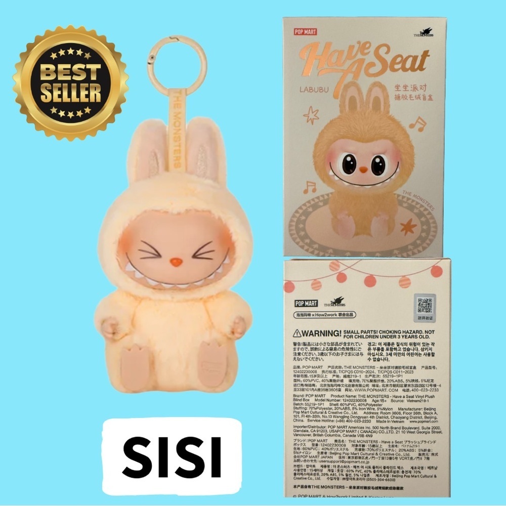 NIB LABUBU Sisi Have a Seat by Pop Mart  100% authentic